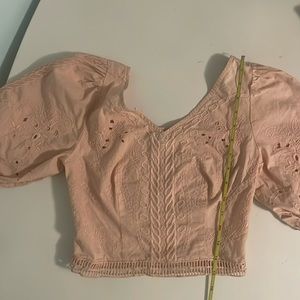 Express light pink crop  top